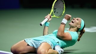 Svetlana Kuznetsova vs Karolina Pliskova  | 2016 WTA Finals Singapore Highlights