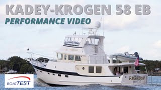 Kadey-Krogen 58 EB Test Video 2022 by BoatTEST.com