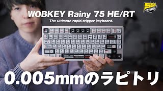 【別格すぎ】驚異的なラピトリ性能を誇るゲーミングキーボードが出てしまいました... | Rainy 75 HE/RT