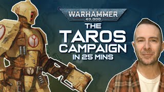 THE TAROS CAMPAIGN in 25 minutes with Moving Maps! | Warhammer 40k Lore