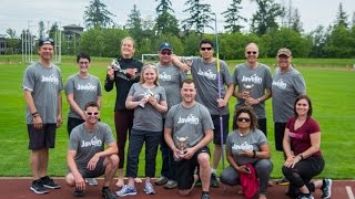 Javelin team learns to throw with Liz Gleadle