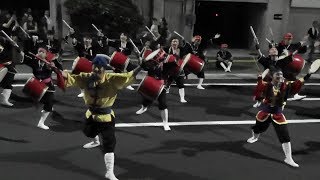 琉球國祭り太鼓　2017阿波おどり (8/13 幸町)「かりゆしの夜」