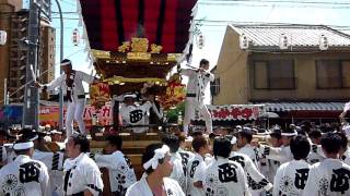 平成２２年　貝塚宮太鼓台祭り　本宮　練り合い２