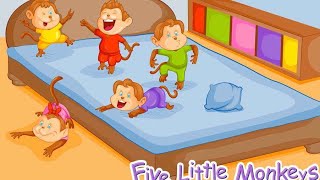 Nursery rhymes|Five little monkey 🐵|Little day out|So funny 😀#rhymes #learning #funny #viral
