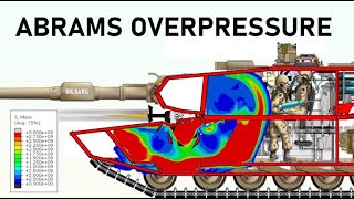 T90 HE vs M1 ABRAMS | OVERPRESSURE SIMULATION | 125mm High Explosive Armour Penetration