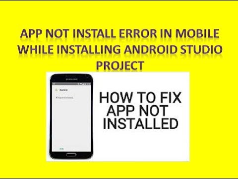 To Solve App Not Install Problem In Android Studio - YouTube