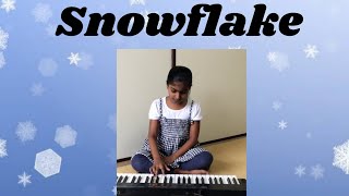 Snow flakes song || little snow flake ❄️ ⛄️ || piano notes || kids nursery rhymes