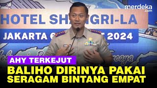 Menteri AHY Kaget Seragam Baru Dijahit Baliho Sudah Pakai Seragam Bintang Empat