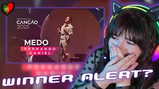 WINNER ALERT? Fernando Daniel – MEDO | Portugal 🇵🇹 Festival da Canção 2025 | REACTION