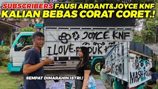 fausi ardant corat coret truck nya tampil lebih mboys lagi❗