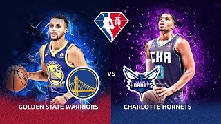 Golden State Warriors v Charlotte Hornets - NBA Regular season 2022-21- LIVE - #NBA - #nbaseason