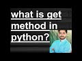 what is get method in python /cgi programming