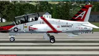 FSX Freeware amazing T-45 Goshawk review (Aircraft by Dino Cattaneo)