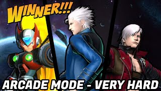 UMVC3 - ARCADE MODE - ZERO/VERGIL/DANTE!