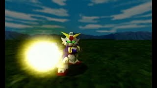 スーパーロボット大戦α for Dreamcast　ウイングガンダム戦闘シーン