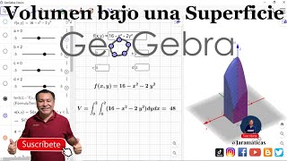 Volumen bajo una superficie con Geogebra | Aplicación de las integrales dobles