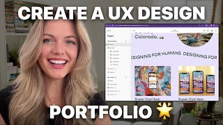 How to create your first UX design portfolio website | Step-by-step tutorial (no code)