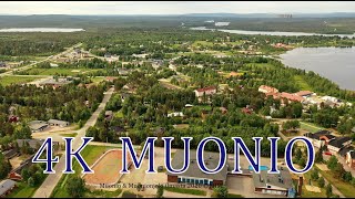 Muonio 4K Finland From Air drone scenery
