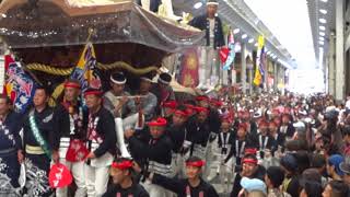 岸和田だんじり祭り 宵祭 岸和田駅前パレード 春木南