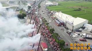 20180523 白沙屯媽祖進香回鑾蒞臨大甲幼獅加油站附近 盛大吊車鞭炮恭迎