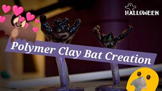 Polymer Clay Bats - Softspoken ASMR - 🎃 13 Days of Halloween 🎃 Day 5