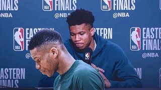 Giannis Walks Out of Press Conference!