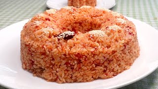 Cách nấu Xôi Gấc Nước Cốt Dừa đỏ đẹp tự nhiên | Gac sticky rice | Hoangs Family