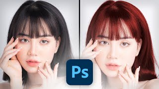 Photoshopで髪の毛に色をつける方法（CC2022）