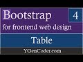 Bootstrap CSS #4: Working with Table