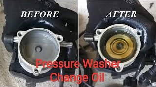 Pressure Washer Change Oil - Kawasaki Fujihama