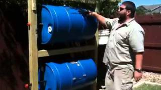 Homemade Double Barrel Composter