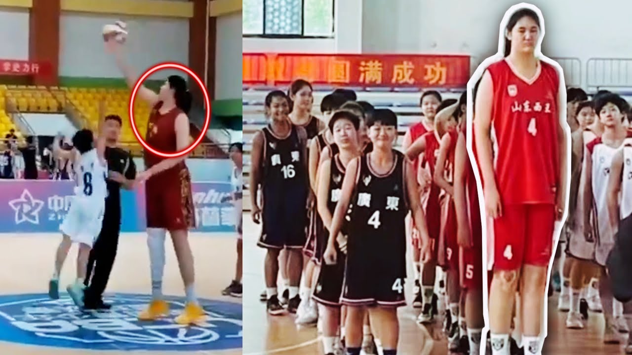 7’5” Zhang Ziyu Is The Tallest Girls Basketball Player EVER! (Highlights)