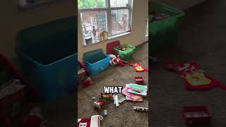 Elf caught on camera! 😳 #shorts #christmas