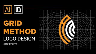 How to create a logo with grid method in adobe illustrator | graphic design tutorial