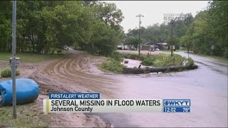 One confirmed dead, several others missing after Johnson County Flood