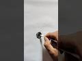 cotton buds drowing | black cat drawing easy | drawing pictures [cotton buds]