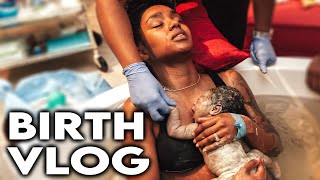 My Successful VBAC Unmedicated Natural Water Birth | Raw & Emotional Labor and Delivery