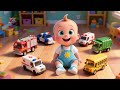 Car Wash Song for Kids 🚒🚓 Street Vehicles & Jobs | Fire Truck, Police Car & Bus Nursery Rhyme