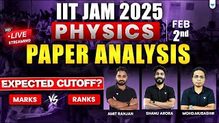 IIT JAM Physics 2025🔥| Live Paper Analysis | Expected Cutoff?  Marks vs Ranks | Unacademy