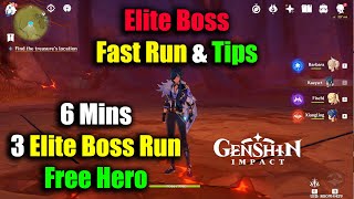 Genshin Impact Elite Boss Fast Run & Tips