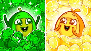 😍 Yummy Fruits and Vegetables 🍋🥦 Learn Healthy Habits for Kids || Funny Stories by Pit & Penny 🥑