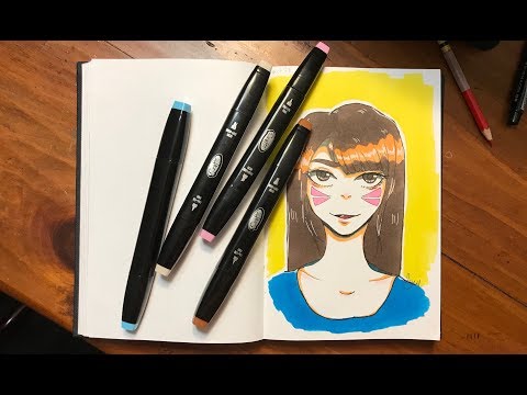 Dollar store alcohol markers?! | Craft brand markers review + speedpaint Dollar store alcohol markers?! | Craft brand markers review + speedpaint