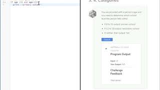 IT-140 Introduction to Python Codio Challenge 3. 4. Categories