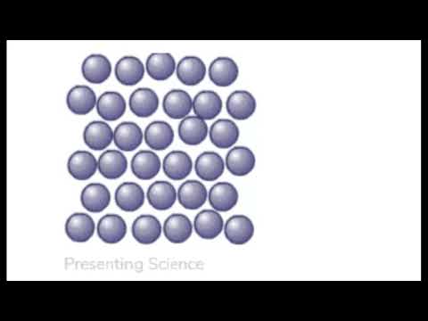 In which state of matter are the particles only vibrating?