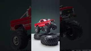 TRX4MT Chevrolet by Traxxas. RC Monster Truck in 1/18 scale. Eight GTM shocks. 4WD #rccar