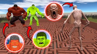 BIG SCP-096 VS HULK \u0026 RED HULK!? in Garry's Mod