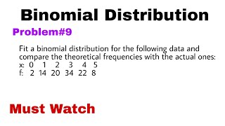 10. Binomial Distribution | Concept and Problem#9