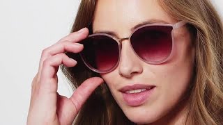 Winking Behind Sunglasses Stock Video