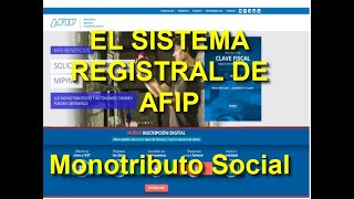 SISTEMA REGISTRAL PARTE 3|Monotributo Social