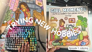 Trying New Hobbies - Episode 1: Coloring | Coco Wyo Coloring Book & TikTok Shop Markers